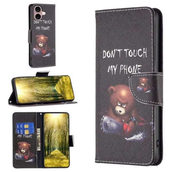 Lompakkokotelo Apple iPhone 17 - Don't Touch My Phone