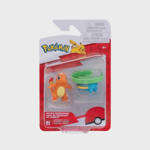 Pokemon Battle Figur - Lotad Charmander