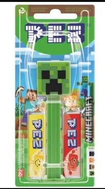 Minecraft Creeper - PEZ Dispenser med 2 Pakker