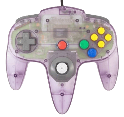 Nintendo 64 Original Controller - Atomic Purple Transparent - Used (Begagnad)