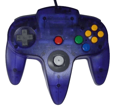 Nintendo 64 Original Controller Grape Purple Transparent Used (Begagnad)