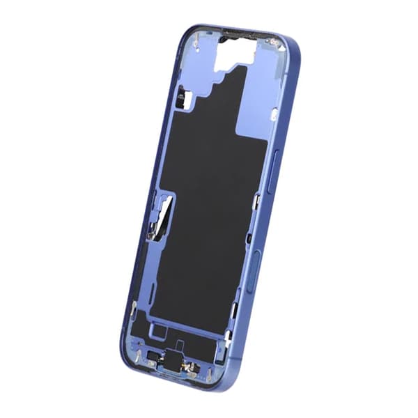 Mittenram med smådelar för iPhone 16 - Blå OEM
