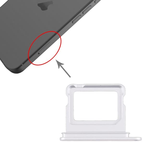 Simkortshållare för iPhone 17 - Vit