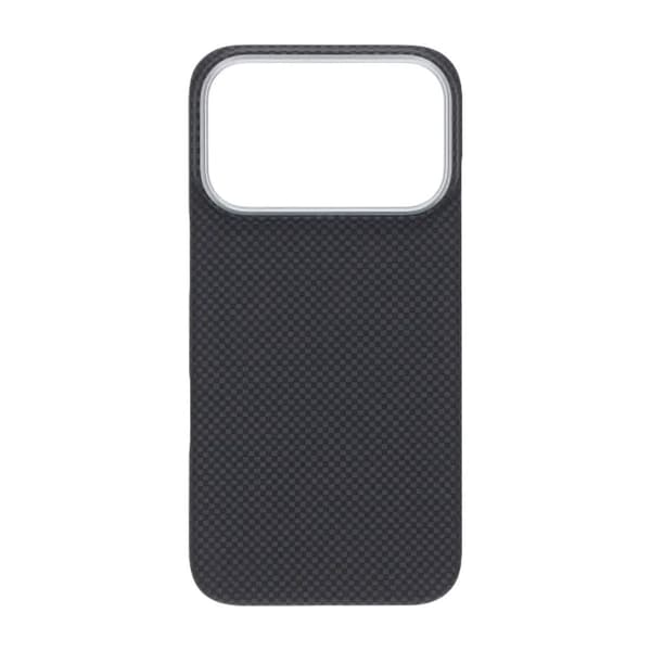 Kevlar Woven Magnetic Case - iPhone 17 Pro Black Plain Weave
