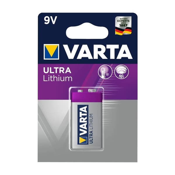 Varta Ultra Batteri 9V Litium 1-pack