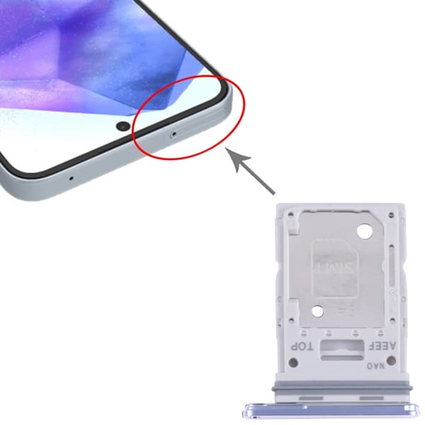 Samsung Galaxy A55 Simkortshållare - Blå