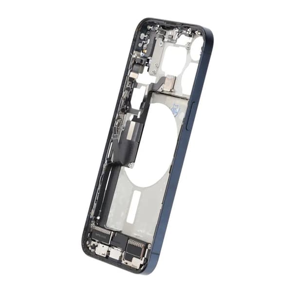 Mittenram med smådelar för iPhone 15 Pro Max - Blå Titan OEM