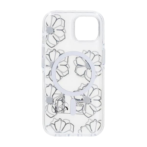Mobilskal Magsafe till iPhone 15 - Transparent med blommor