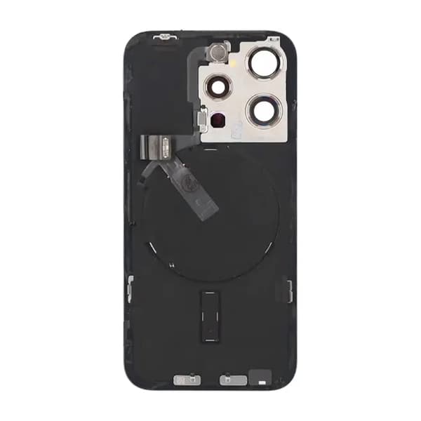 iPhone 15 Pro Baksida Glas Komplett OEM - Svart