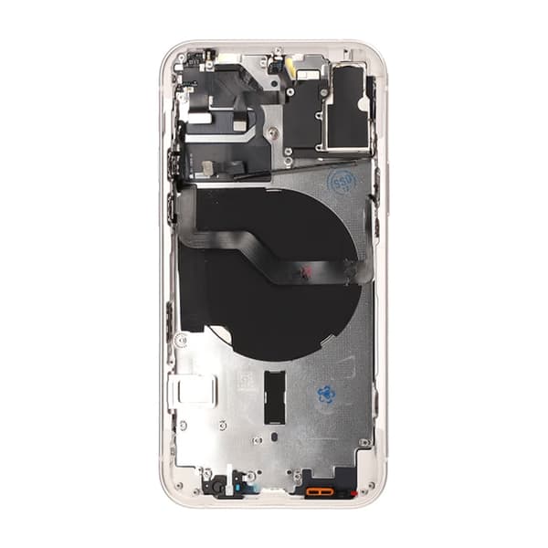 iPhone 12 Baksida med Komplett Ram OEM - Vit