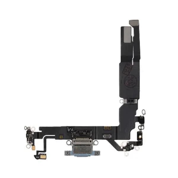 Laddkontakt med Flexkabel för iPhone 17 - Blå