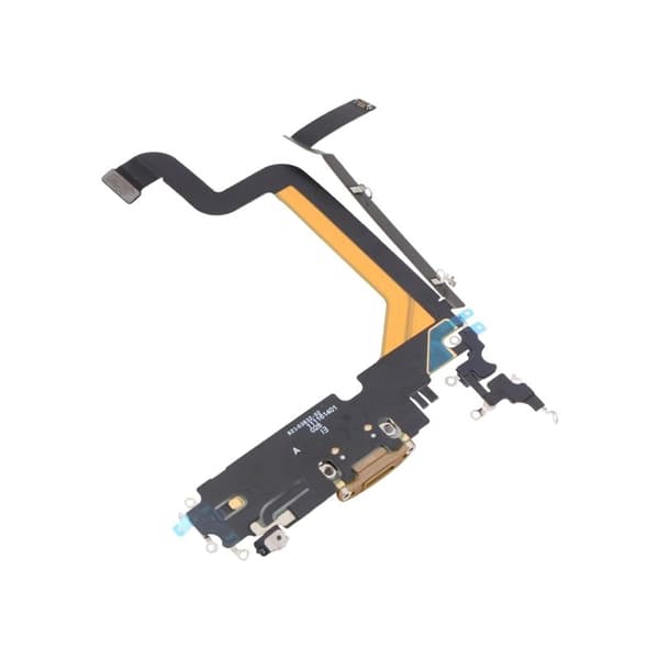 iPhone 14 Pro Max Laddkontakt med Flexkabel Original - Guld