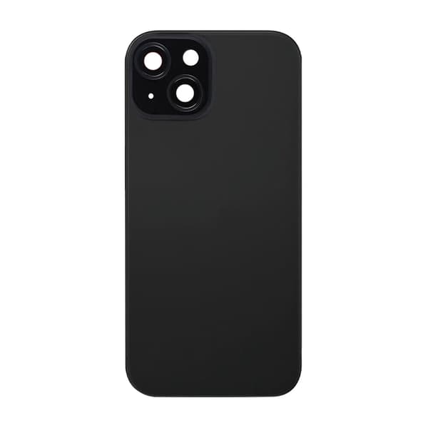 iPhone 15 Plus Baksida Glas med smådelar - Svart