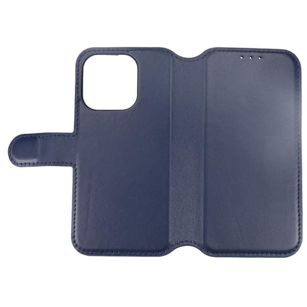 iPhone 15 Pro Plånboksfodral Läder Rvelon - Blå