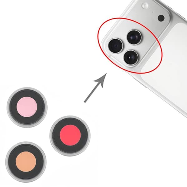 Kameralins med ram för iPhone 17 Pro och 17 Pro Max - Silver