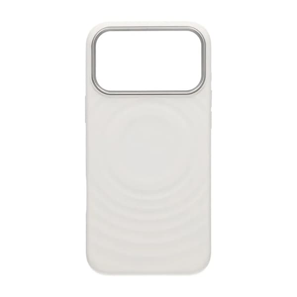 Mobilskal Silikon med Magsafe för iPhone 17 Pro Max - Vit