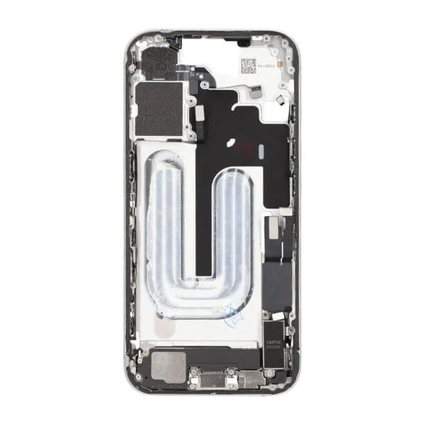 Mittenram med smådelar för iPhone 16 - Vit OEM