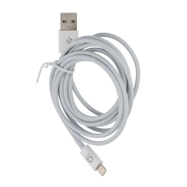 USB A till Lightning Kabel 2M - Vit