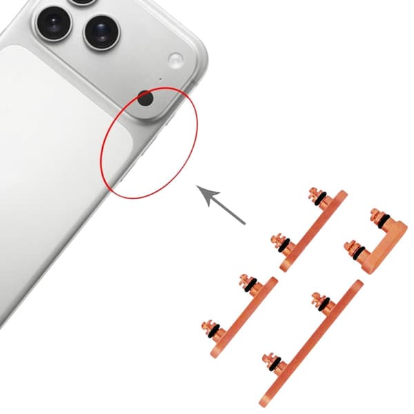 Knappsats för iPhone 17 Pro och 17 Pro Max - Orange