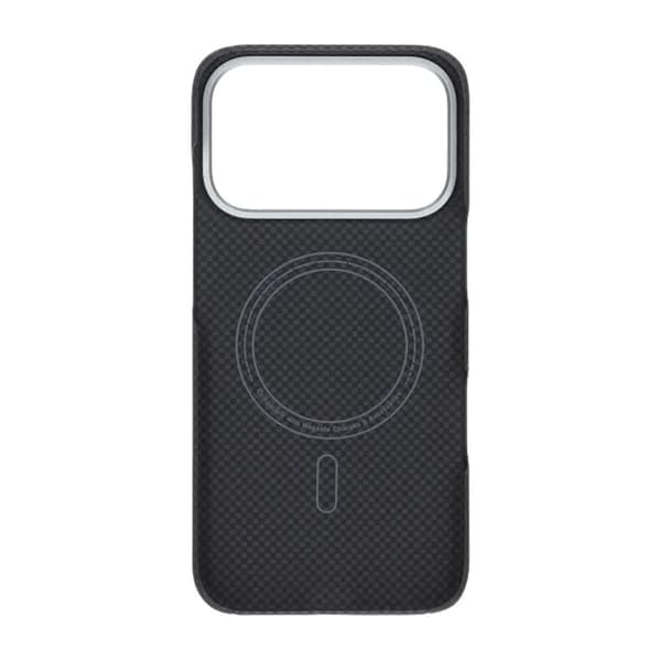 Kevlar Woven Magnetic Case - iPhone 17 Pro Black Plain Weave