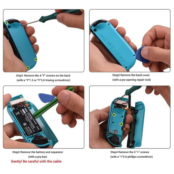 Joycon Joystick Udskiftning til Switch NS / Switch Lite / Switch OLED Venstre Højre Controller Reparationsdele 3D Analog Thumb Stick