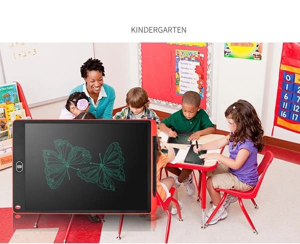 6,5" LCD-kirjoitustabletti - Opetuspiirustustaulu lapsille, Magic Blackboard -lelulahja
