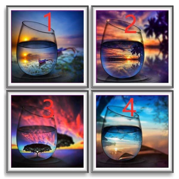 5D Diamond Painting Glas- 4 modell