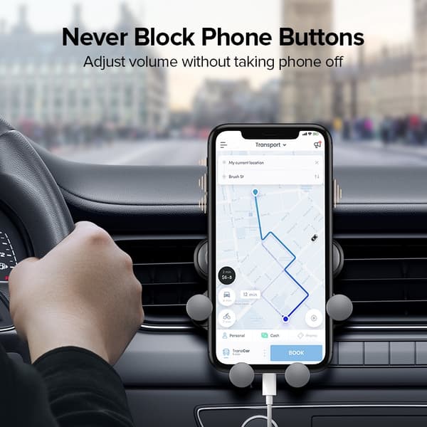 Gravity Biltelefonholder Luftventilmontering Universal Mobilstativ til iPhone 13 12 Xiaomi GPS