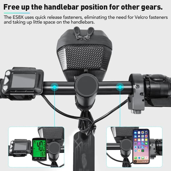 NEWBOLER El-Scooter Fronttaske 5L EVA Vandafvisende Quick Release Universal til Xiaomi