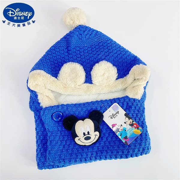 Disney Mickey & Sofia Vinterhue og -tørklædesæt til børn - Ørebeskyttelse til drenge & pigemode