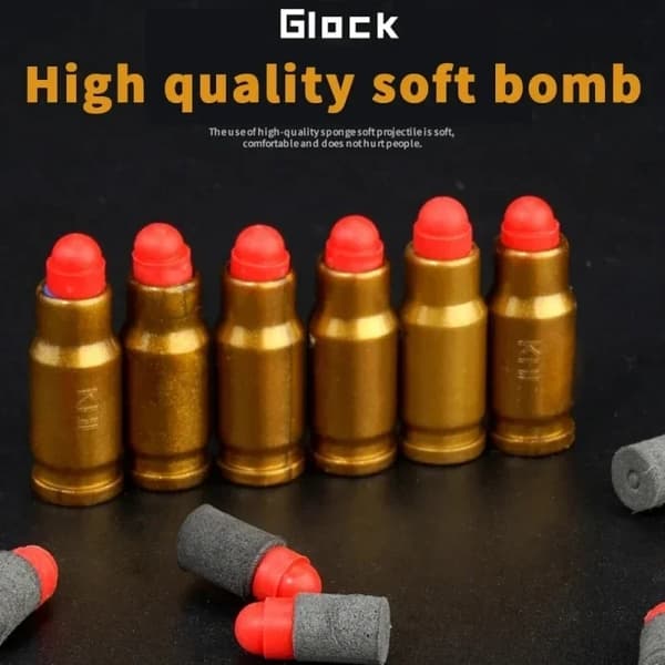 Shell Ejecting Airsoft Pistol Legetøjspistol til udendørs spil - Soft Bullet Shooting til børn
