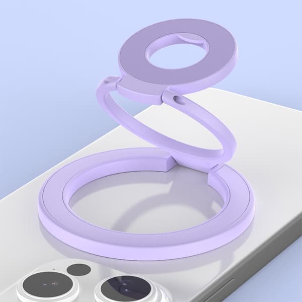 MagSafe dobbeltsidet magnetisk telefonringholder, foldbart stativ, grebbeslag til iPhone