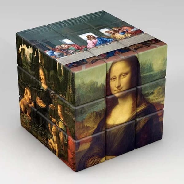 3x3x3 Magic Cube Planeter Astronauter Berömda målningar Kändiskonst Magic Cube Barnpussel Magic Cube Leksaker Gåvor