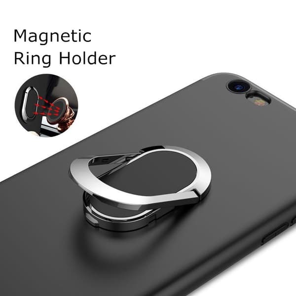 Universal Magnetisk Fingerring Telefonholder Stativ Bilmontering til iPhone Smartphone