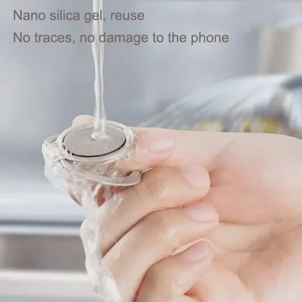 Magnetisk telefonholder til bil med fingerringstik