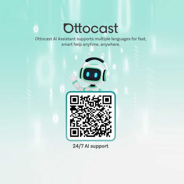 Ottocast A2Air Pro langaton Android Auto -sovitin, Spotify Waze Multimedia, tehdasasenteiseen Adnroid Auto -autoon