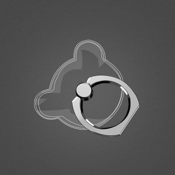 Transparent Fingerring Mobilholder Stativ til iPhone X Samsung Smartphone Bilmontering