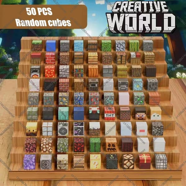 Magnetiske byggeklodser sæt til børn 3+ - Mine World Magnet Cube Stabling Construction Legetøj