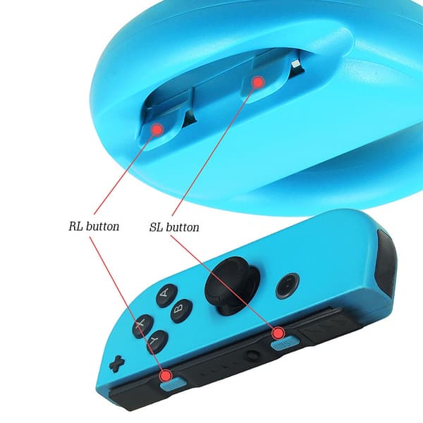 2 stk. venstre højre spil rat controller håndtag holder greb joycon controller gamepad til Nintendo Switch OLED NS