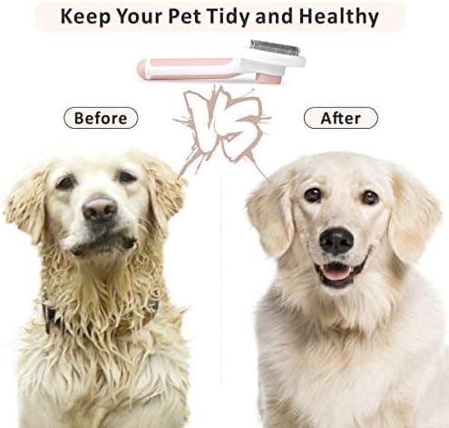 Selvrensende Slicker Brush til hunde og katte fjerner underulden