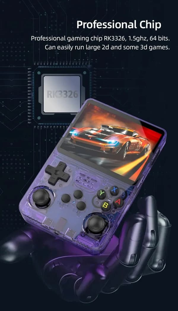 Open Source R36S Retro Handheld Video Game Console Linux System 3,5-tums IPS-skärm Mini Portable Pocket Video Player 128G Spel