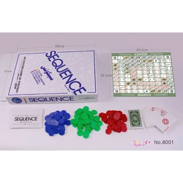 Engelske Sequence Games, Fancy Backgammon, Sequence Maze, Brætspil