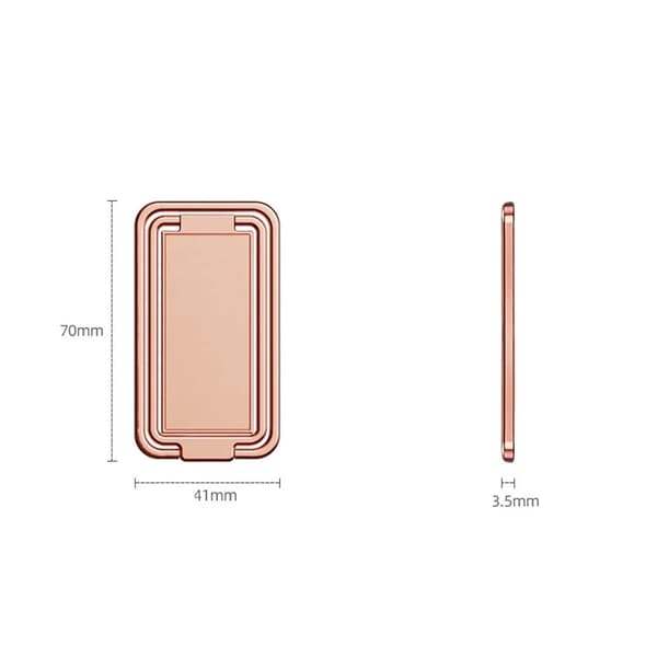 Universal zinklegering foldbar ringtelefonholder magnetisk biltablet skrivebordsgreb
