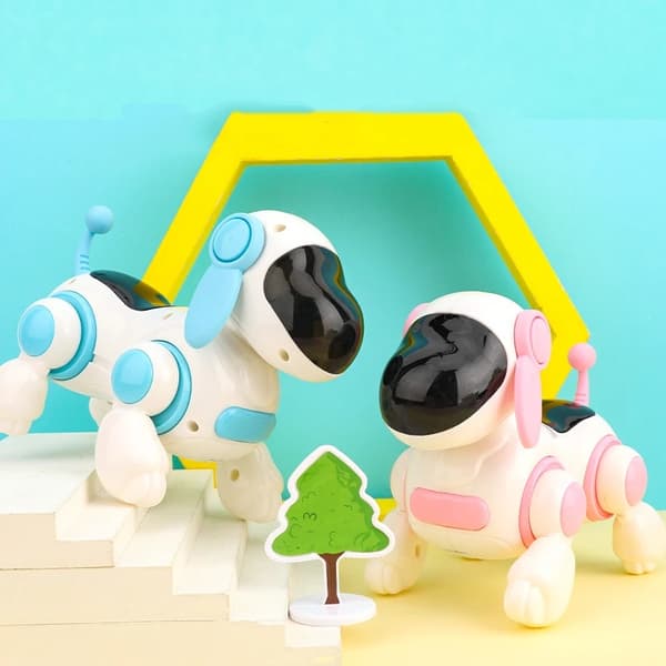 Interactive Bionic Robot Hundleksak för barn - Krypande, ljus & musik, perfekt present!