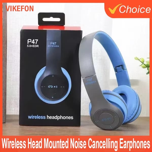 Multifunktionelt bærbart, foldbart, hovedmonteret, trådløst Bluetooth 5.0-headset til Bluetooth-forbindelse med TF-kort og kabelforbindelse