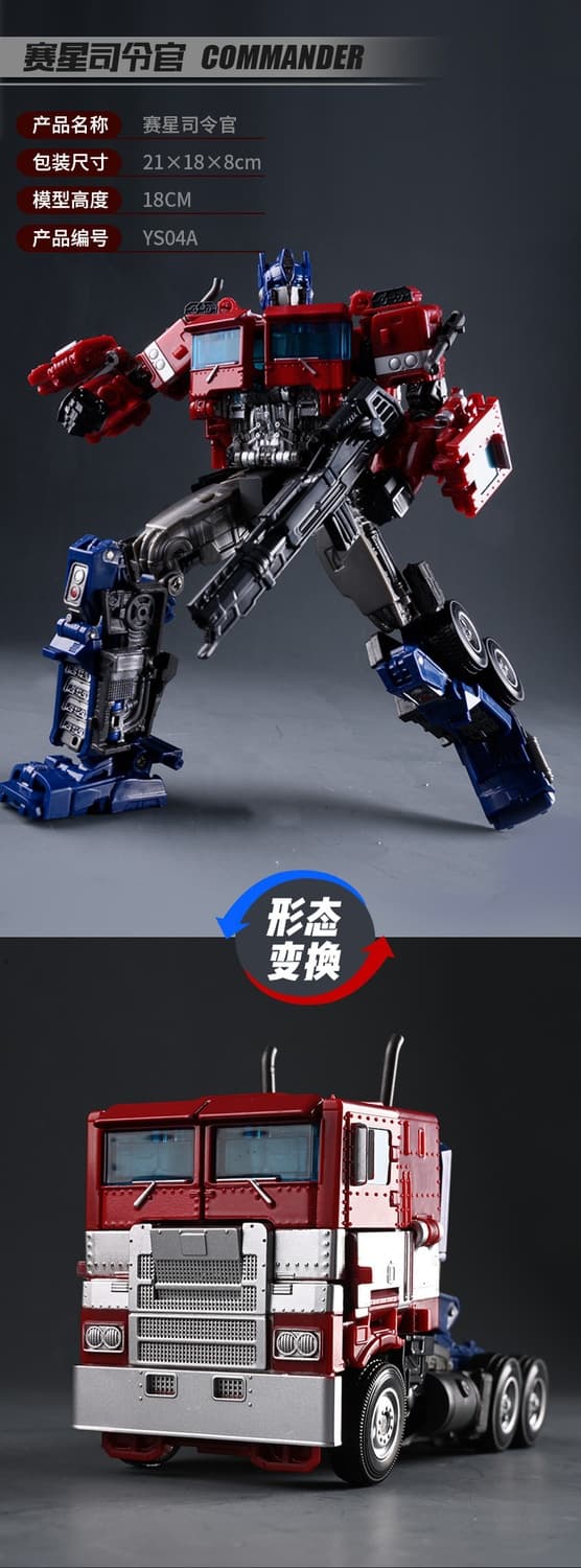 Transformering Robot Car Alloy Commander Optimus Prime Action Figur - Børnefødselsdagsgave