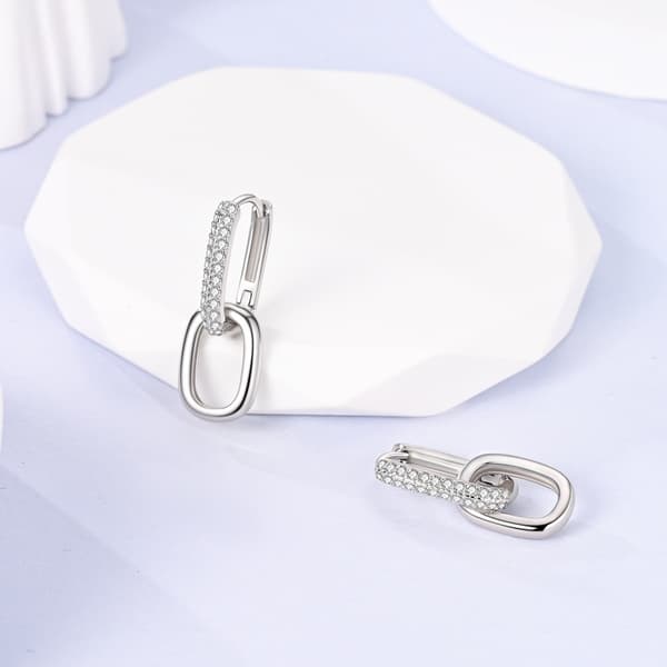 925 Sølv Hoop Øreringe Til Kvinde Pendientes Zirkon Hjerteform Stjerne Eardrop Originale Øreringe Modesmykker
