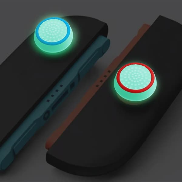 4/8/12 stk. joystick silikone lysende tommelfingergrebskapper til Nintendo Switch 2/PS4/XBOX PS5 controller til Switch-tilbehør