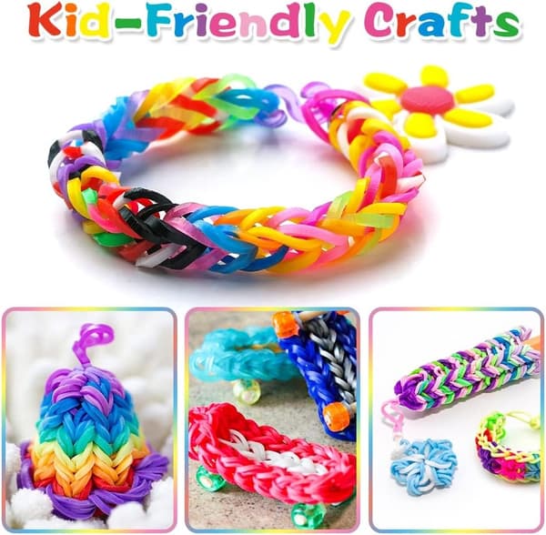 Premium Loom gummiband Refill Kit för barn - DIY Armband Making Craft Present för barn