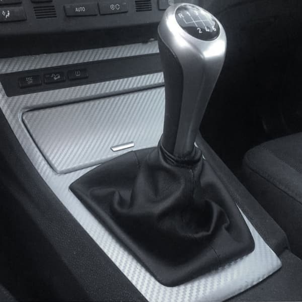 Bilens läderväxelspakskrage handbromsdamaskskydd för BMW 3-serie E30 E34 E36 E46 M3 Z3 interiörtillbehör